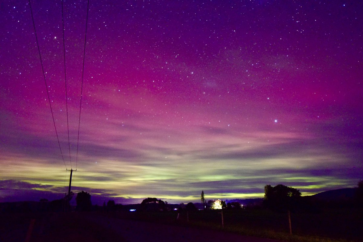 Aurora last night, NW Tassie #AuroraAustralis #Aurora #Tassie