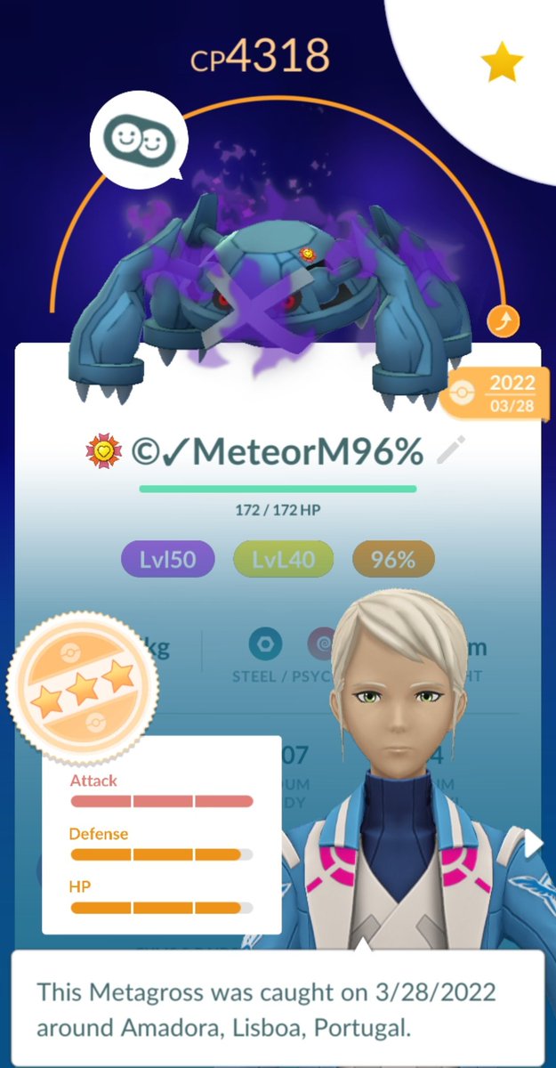 Bruxa0909's tweet photo. Best buddy this beast
Wish i had more shadows like him
#buddy5 #bestbuddy #pokemongo #niantic #pogo https://t.co/MTyFWJcnVG