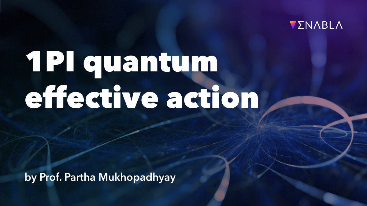 Feynman approach to #QuantumMechanics brings a new fundamental understanding of the theory.

Derive an analog of the classical action at the quantum level and discuss quantum corrections for an arbitrary classical potential with <a href="/ParthoM8/">Partha Mukhopadhyay</a>, <a href="/IMScChennai/">The Institute of Mathematical Sciences</a>, at enabla.com/pub/1084/about