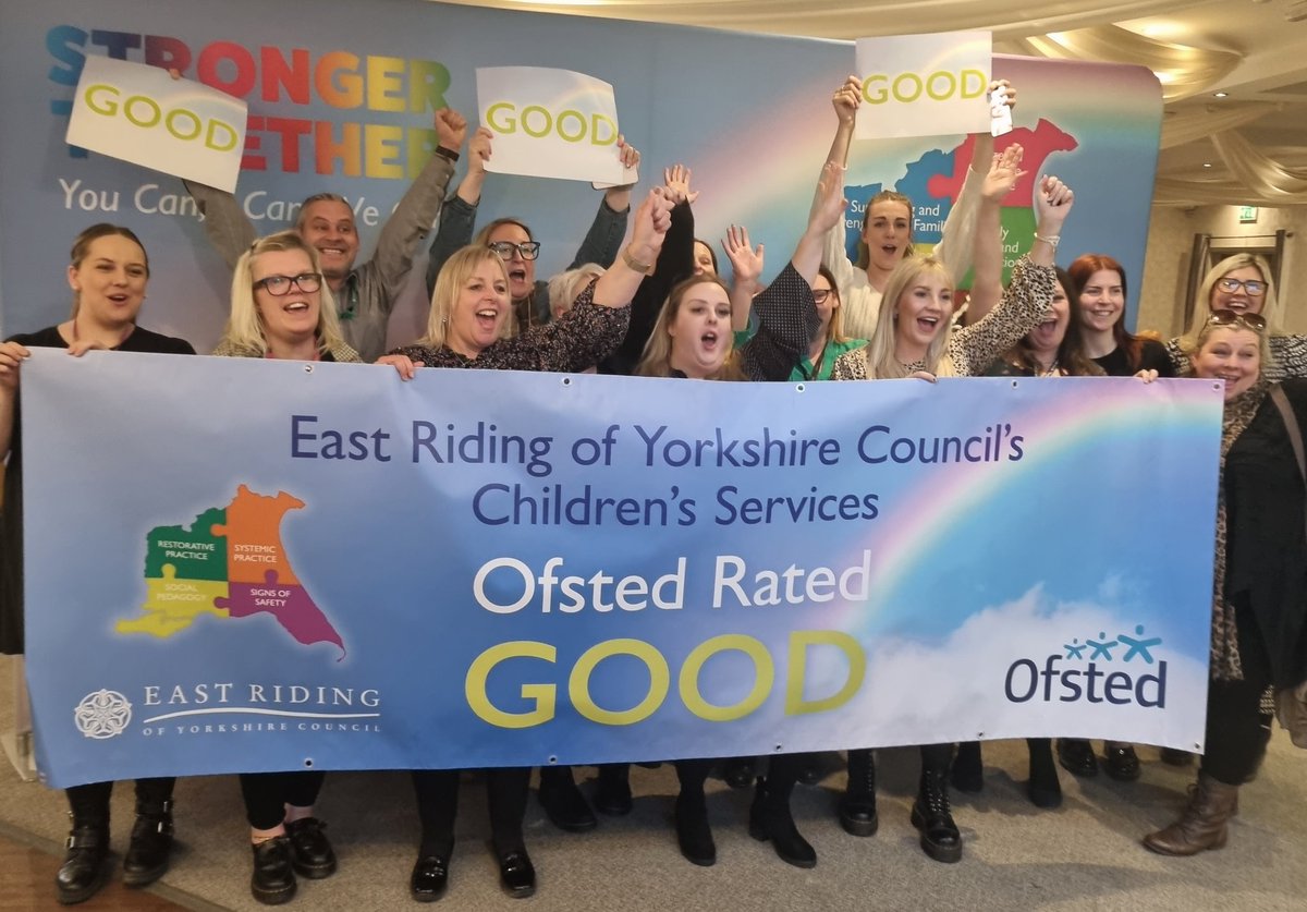 What a way to end Social Work Week 2023! East Riding of Yorkshire Council rated GOOD by Ofsted. What an absolute journey so far! Improvement notice issued at the start of the pandemic, but we didn't let that stop us! Check out our report it's a positive read 🌈