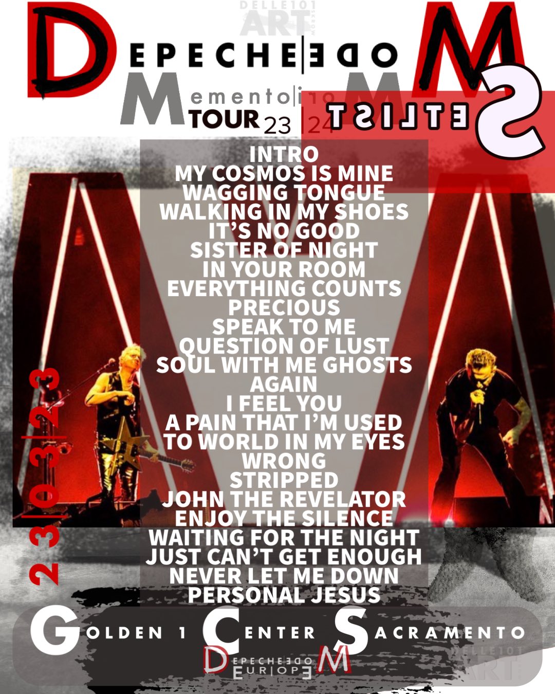 Depeche Mode Europe ✪ on X: #DepecheMode #Setlist #Sacramento 23, 03