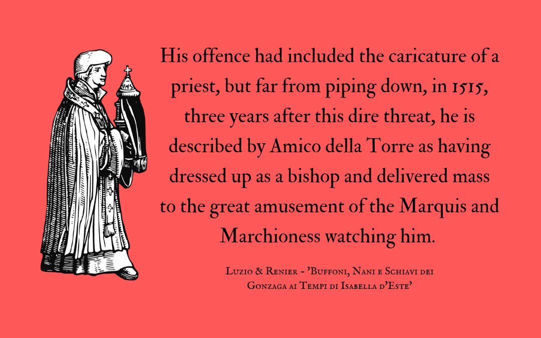 desfouspartout's tweet photo. Antonio da Trento, #Italian #jester at the court of #Mantova, got in trouble more than once for mocking #church prelates; here he dresses up as a #bishop: https://t.co/15zD90m2B4 #fools #jesters #irreverence #16thcentury #Italy #buffoni #giuliari #history https://t.co/7HnuKO149J