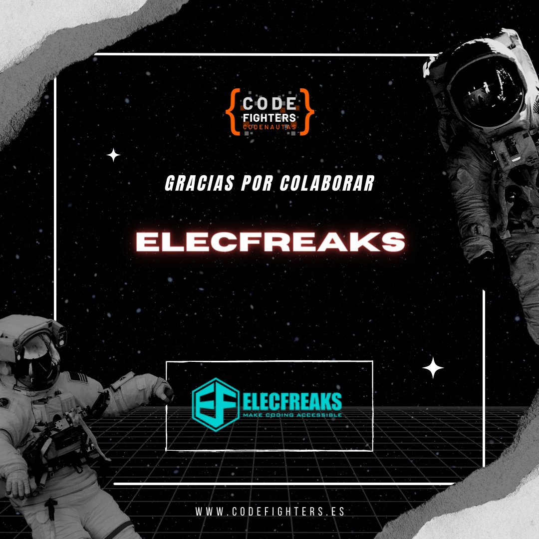 SomosCodenautas's tweet photo. Gracias a la colaboración de @elecfreaks l@s participantes de #Codefighters pueden ganar unas consolas retro arcade y descuentos en su tienda online 🚀✨️
Con ellas van a poder jugar a los #videojuegos que desarrollen con @msmakecode 🥳
Participa 👇👇
https://t.co/53z6sTg9s1 https://t.co/FNQh2Dd1LO