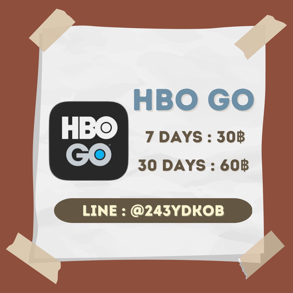 EnjoyyyStoreee's tweet image. - ʜʙᴏ ɢᴏ 💟🍿

👉🏻 7 𝙙𝙖𝙮𝙨. ราคา 30 บ.
👉🏻 30 𝙙𝙖𝙮𝙨. ราคา 60 บ.

📍สนใจสั่งซื้อ 𝙡𝙞𝙣𝙚 @243𝙮𝙙𝙠𝙤𝙗 (มี@ด้วยน้า)〰️

#หารhbo #หารhboราคาถูก #หารhbogoถูก #HBOgo #HBOgoราคาถูก #HBOgoหาร #HBOราคาถูก #hbogoพร้อมส่ง #HBOหาร #HBOgoหาร #หารhbogoราคาถูก