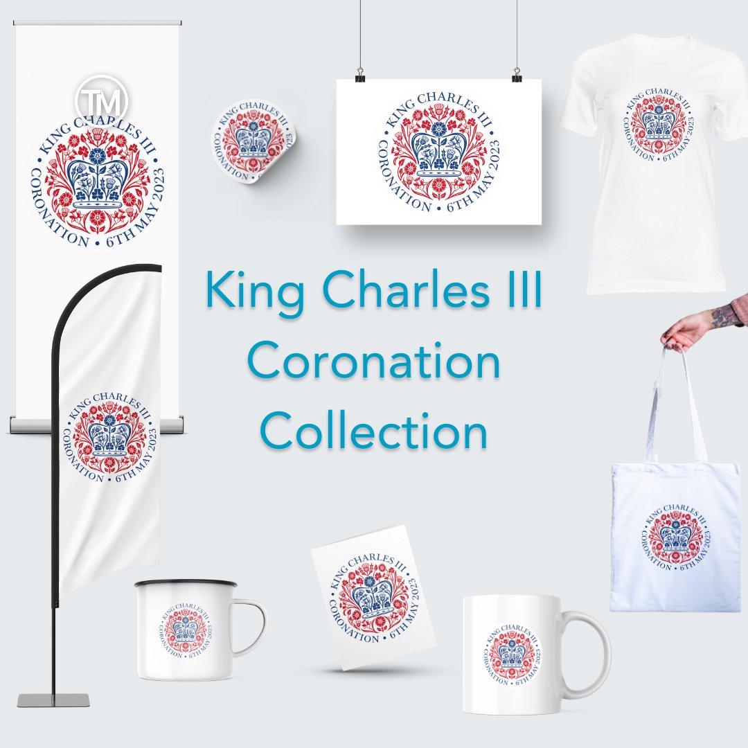 Shop King Charles III Coronation Collection online now! 

From advertising signage to attractive souvenirs, give your attendees something to remember.

tadmark.co.uk/kingcharlesiii…