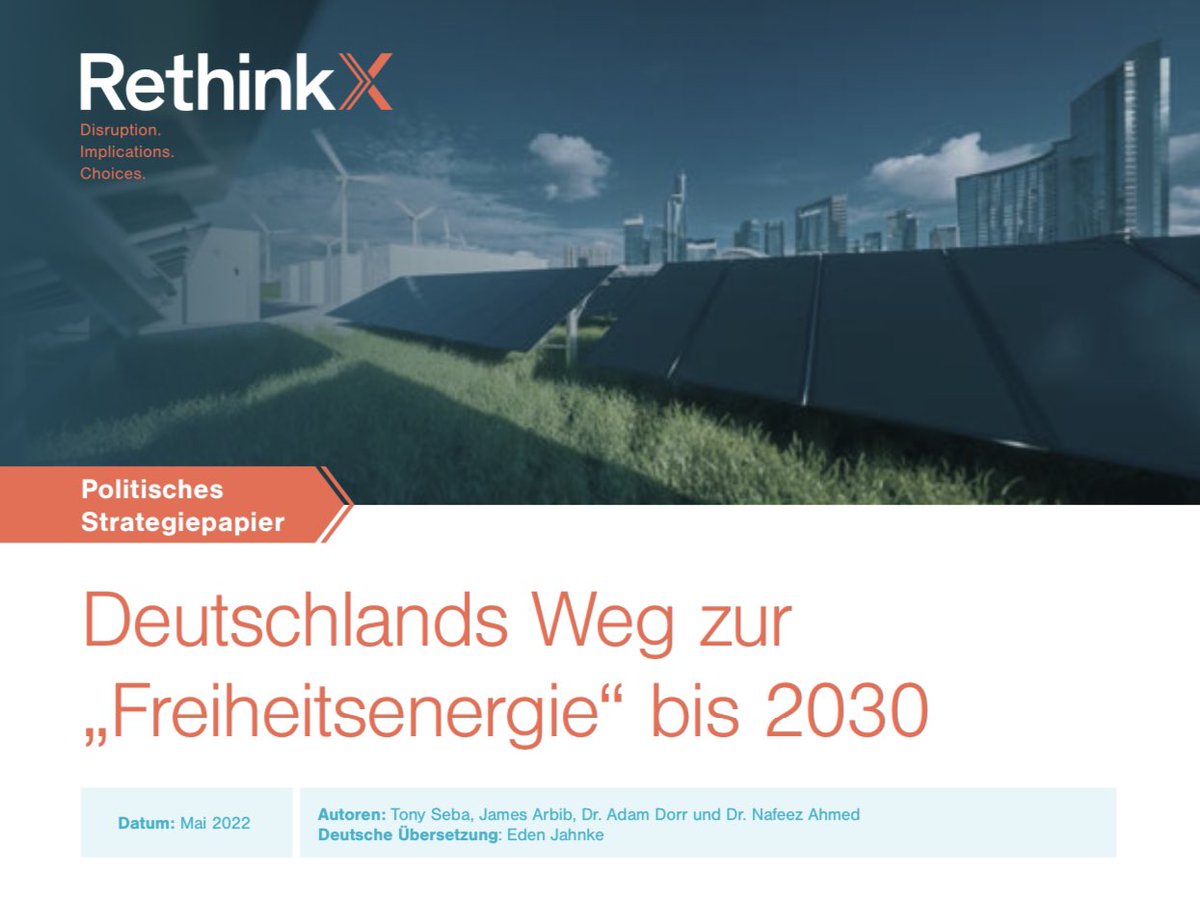 Unser politisches Strategiepapier “#Germany’s Path To #FreedomEnergy by 2030” ist ab sofort auch in deutscher Übersetzung verfügbar. “#Deutschland kann eine weltweite Vorreiterrolle einnehmen, indem es ein völlig unabhängiges, sauberes #Energiesystem entwickelt – zum Nulltarif.”