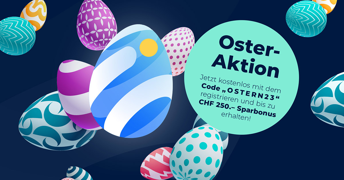 OSTERAKTION bei clevercircles!

Wechseln Sie jetzt den Anbieter und profitieren Sie bei einer Depot-Eröffnung von einem Sparbonus von bis zu CHF 250.-!

Los geht's > clevercircles.ch/ostern23

#ETFs #RoboAdvisor #vorsorge