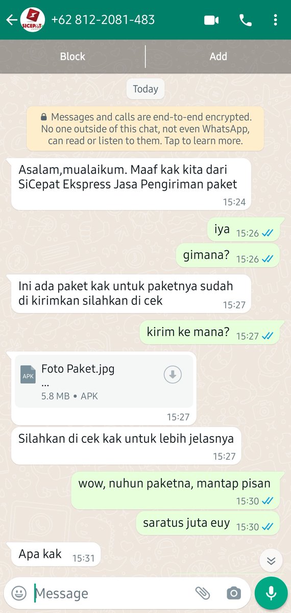 DanielHerawan's tweet photo. @sicepat_ekspres
@TMCPoldaMetro @RTMC_PoldaJabar
#penipuan
#penipuanAPK https://t.co/rKp1cKtsdB