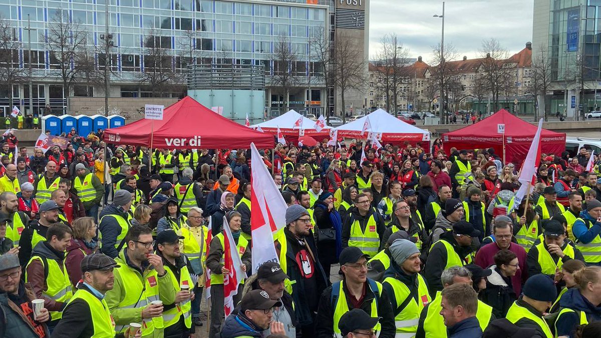 Leipzig steht! #zusammengehtmehr #Streik