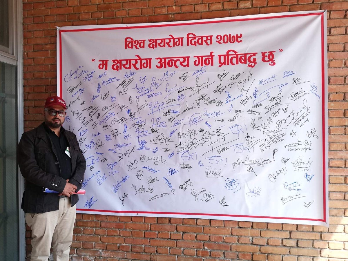 LRjoshi99's tweet photo. My Commitment towards END TB on the Occasion of World TB day 2023 (Yes! We can END TB) https://t.co/XgEGPM9bsk