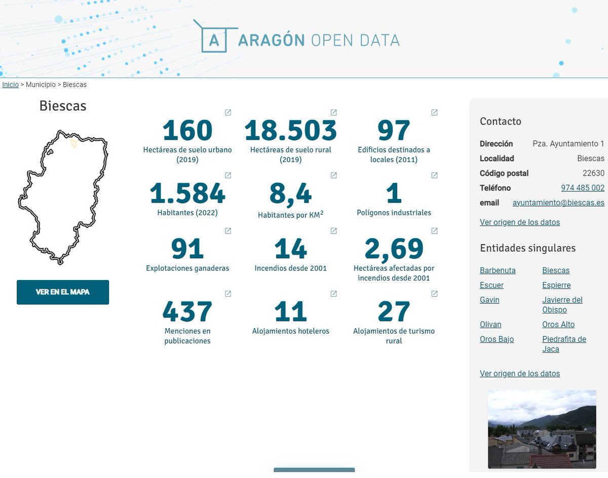 ¡Presentamos la nueva Aragopedia🌐 !:  Servicio que relaciona datos heterogéneos disponibles en Aragón #OpenData y otras fuentes: estadísticos, de registros, de webs, wikidata.... #SPARQL #LINKEDATA ¡Navega y consulta los datos de tu municipio 👉opendata.aragon.es/servicios/arag…