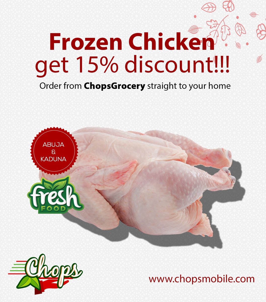 Craving some juicy chicken? Order frozen chicken through the Chopsmobile app and get it delivered right to your doorstep! It's quick, easy, and delicious! #Chopsmobile #FrozenChicken #ConvenientEating