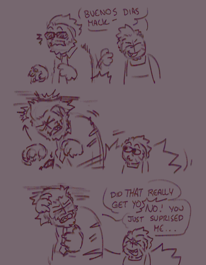 mumblenaut's tweet photo. want to draw more kenzie SO BADE but im super artblocked so u get this. hes comically bad at controlling size actually how is his ass not FIRED !! https://t.co/y7gbTQwO2J
