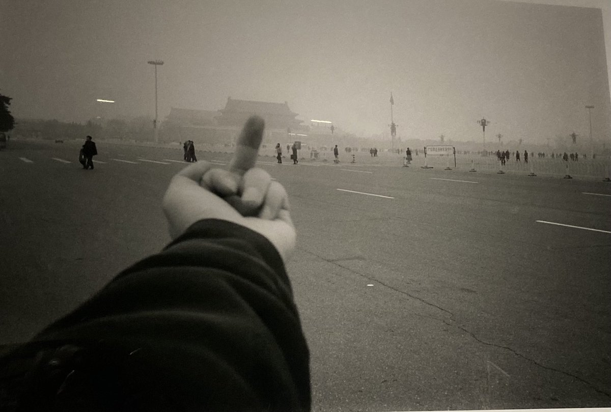 The response of my friend the artist &amp; dissident Ai Weiwei to the symbols of Chinese power.  It appears in a new London exhibition, States of Violence, which calls for the release of Julian Assange.  If Assange is extradited to the US he will face a sentence of up to 175 years.