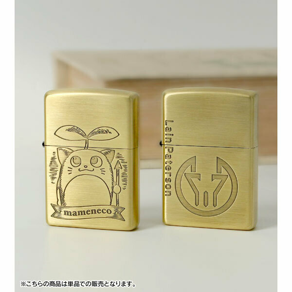 『#にじさんじ』#レイン・パターソン と #レオス・ヴィンセント のコラボ「ZIPPO」が登場！ロゴやまめねこデザインで