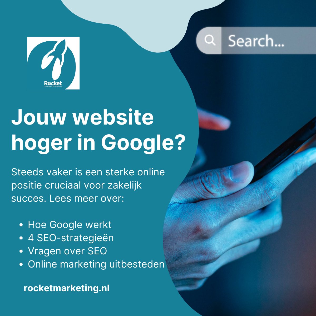 Binnen 4 minuten weten hoe jouw website hoger in Google komt?

We delen vier bewezen SEO-strategieën in ons blog (4 min. leestijd). Bereik meer en vergroot je omzet! rocketmarketing.nl/hoger-in-googl…

#SEO #marketingtips #onlinemarketing #rocketmarketing