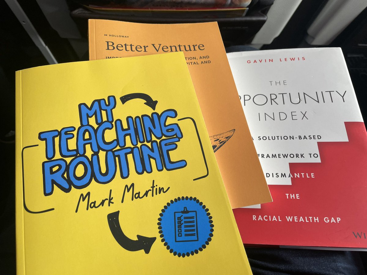 I was in San Francisco last week for some work &amp; play. 21 hours of flying gave me the opportunity to get through 3 books by good friends &amp; well worth the read 🖤👍🏾👊🏾 <a href="/urban_teacher/">Urban Teacher</a> <a href="/ErikaBrodnock/">Erika Brodnock</a> <a href="/JFLenhard/">Dr Johannes Lenhard</a> @LwsGavin