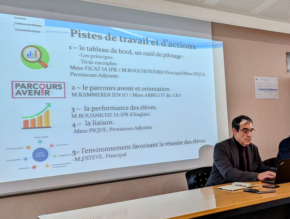 Concertation de l'ensemble des Perdir &amp; inspecteurs du 82 avec M. Le Dasen :  Établir un diagnostic &amp; partager les bonnes pratiques pour dépasser les difficultés. 🎯 Favoriser la réussite des élèves du Tarn &amp; Garonne 🧑‍🎓 <a href="/actoulouse/">Académie de Toulouse</a> <a href="/MostafaFourar/">Mostafa Fourar</a>  <a href="/DSDEN82/">DSDEN 82</a>