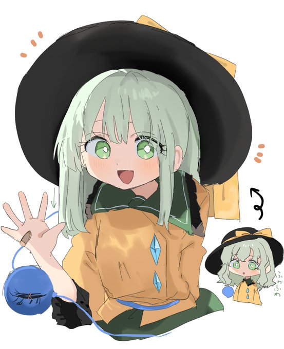 ストレートヘアーこいしちゃんも良いと思われるの図#東方project 