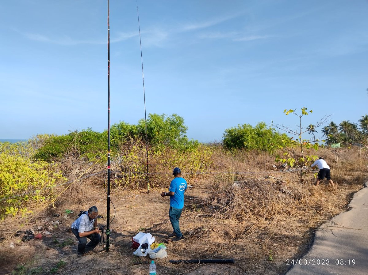Phased array 40m for #cqwpx setup on beachside
