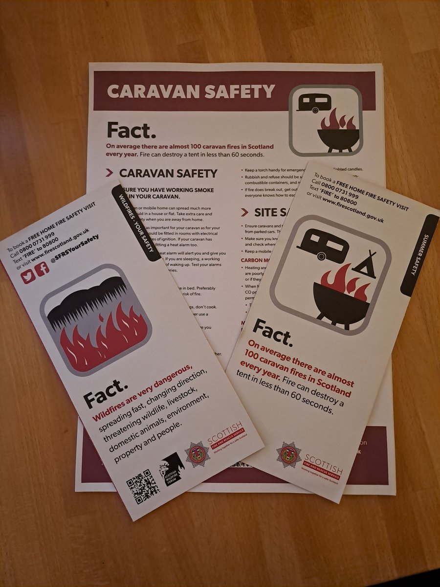 abewdhq's tweet image. “Fit a smoke alarm in your caravan! – CSA’s Johnstone &amp;amp; Reed @RosneathP Caravan Park spreading the word on Caravan Safety – There are almost 100 caravan fires each year.  SFRS CARAVAN SAFETY poster is worth a read to ensure you continue to enjoy your holidaying in a caravan
