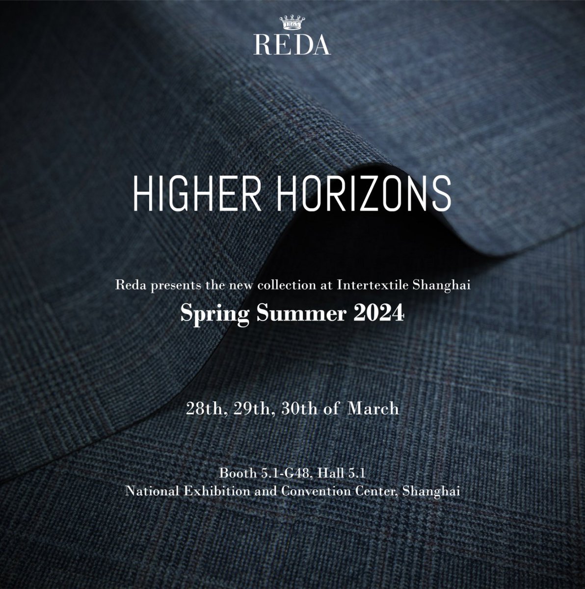 Reda1865's tweet photo. Reda finally returns to Intertextile Shanghai, the international trade fair specializing in apparel and accessories fabric, to present its new Spring Summer 2024 collection.

Discover more: https://t.co/M4A8jNWjTQ https://t.co/d55u6pa2ve
