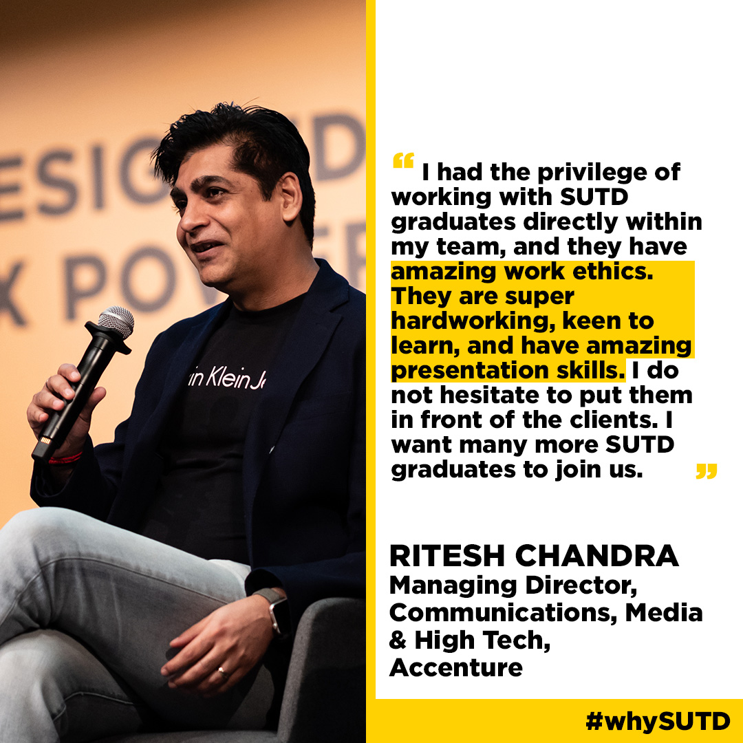 sutdsg's tweet photo. Here’s what the industry partners have to say about SUTD graduates!
#whySUTD https://t.co/806VmcPQns