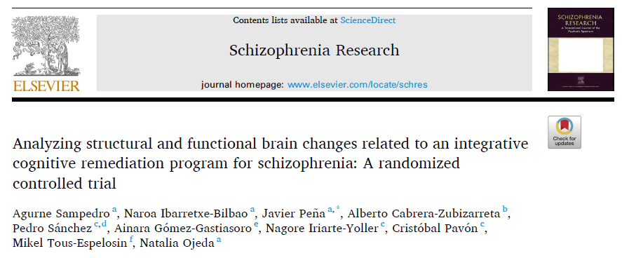 deustoNeuroLab's tweet photo. ⚠️📣New #paper out! 🎉😃

“Analyzing structural and functional brain changes related to an integrative cognitive remediation program for #schizophrenia: A randomized controlled trial”🧠 

Congrats to all the authors!

https://t.co/rOrrxaVOHZ https://t.co/oOINgPDS9Z