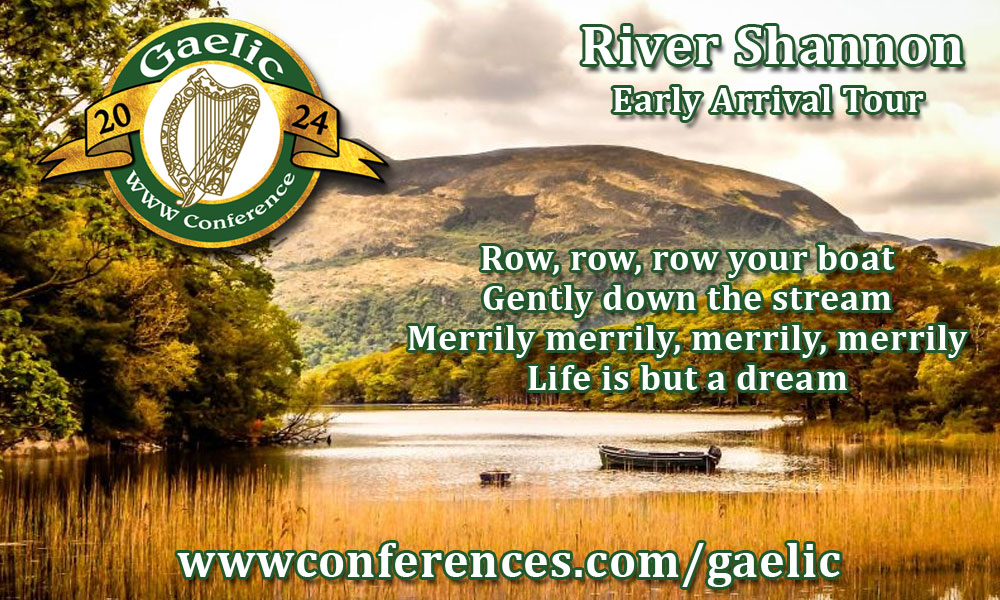 It's going to be an adventure, get on the boat and experience the real Irish way of life...
...are you ready for the legendary River Shannon?
Save the date... The Gaelic WWW Conference 2024 wwwconferences.com/gaelic #gwcireland #rivershannonm #webmaster