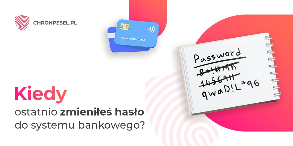 chronpesel's tweet photo. 22% ankietowanych ciągle używa tego samego hasła, logując się do systemu bankowego. Odpowiedz dziś sobie, czy na pewno jesteś w pozostałej grupie.
#chronpesel https://t.co/mpJUPRwmmi