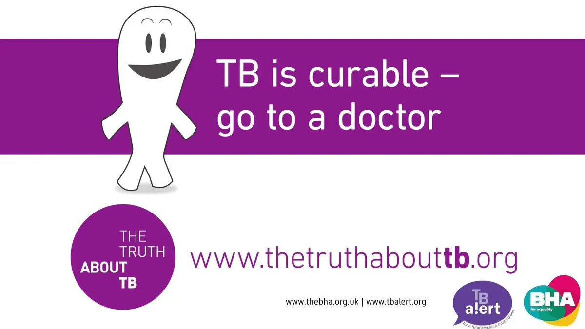 Today is #WorldTBDay2023. This illness is curable - to find out 'the truthabout TB' see: buff.ly/30VqGrq