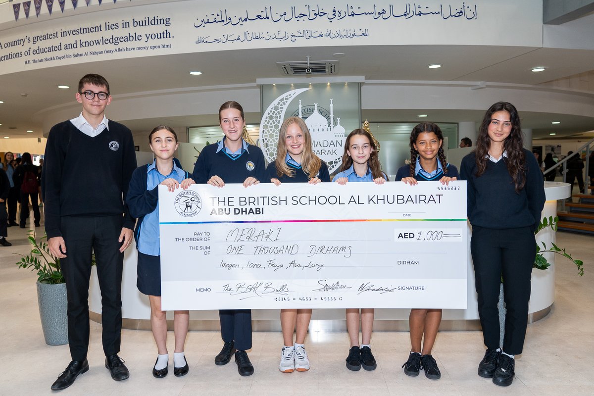 BSAKAbuDhabi's tweet photo. Our student-run, house entrepreneurial teams went head to head in the BSAK Marketplace this week and we are extremely proud to announce Meraki as the overall winners of the challenge, with their unique edible beauty products. Amazing! #BSAKBusiness #BSAKBulls #BSAKCreative https://t.co/njsLUYe3wq