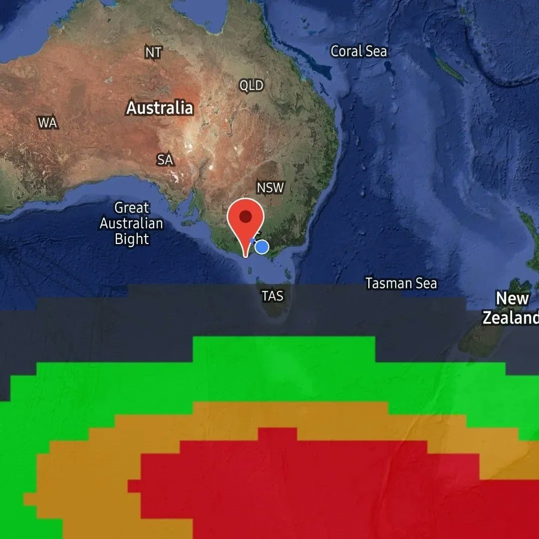 jacobwoning's tweet photo. A Kp6/G2 Solar Storm has created big #Aurorae on our planet tonight. Likely to witness our southern lights in Tasmania and a chance in dark southern areas like phillip island! 
The Northern Lights should be easily visible in all of Canada and the northern states of  the U.S.A.

#AuroraAustralis #SolarFlare #GeoStorm #GeoMagneticStorm #CME
