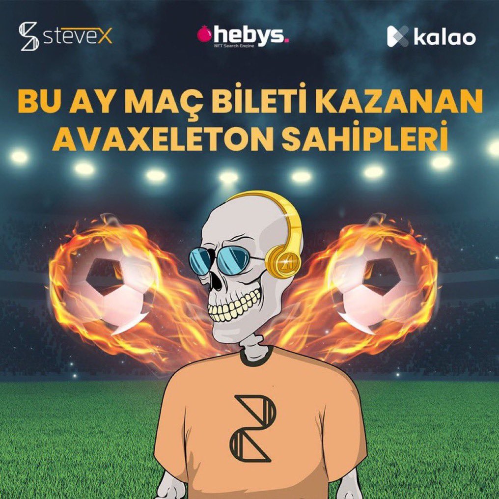 SteveXNFT's tweet photo. 💎 Sorduğumuz Soruya Doğru Cevap Verip, Mart 2023 Maç Bileti Kazanan #Avaxeleton Sahiplerini Kutluyoruz 💀🎉
• @BerkBayrakk
• @fferizm
• @emrah3521
• @zgrkose
💀Dm yolu ile iletişime geçilecektir. 🎊 https://t.co/KwdVo2Visg