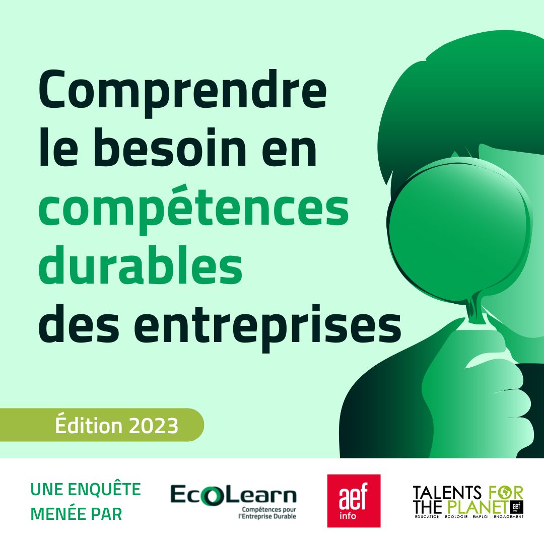 talents4planet's tweet photo. [Etude EcoLearn 2/2] La nécessité d’une veille continue sur les sujets de développement durable fait de plus en plus l’objet d’un consensus unanime au sein des #entreprises. Une étude réalisée par @AEF_Groupe et @EcoLearn. #talents #compétencesdurables #développementdurable https://t.co/FkehhgmKAt