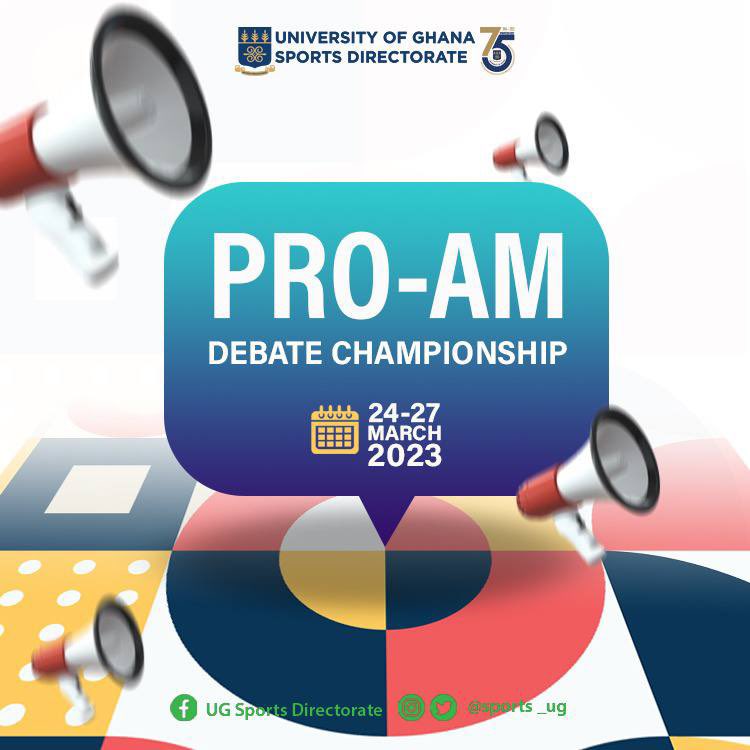 ug_debate's tweet photo. It’s another year and it’s time for ProAm!
Professionals and novices team up to drop the best bars possible. Who are you supporting this year? #UGDebate https://t.co/1wrMOWudut