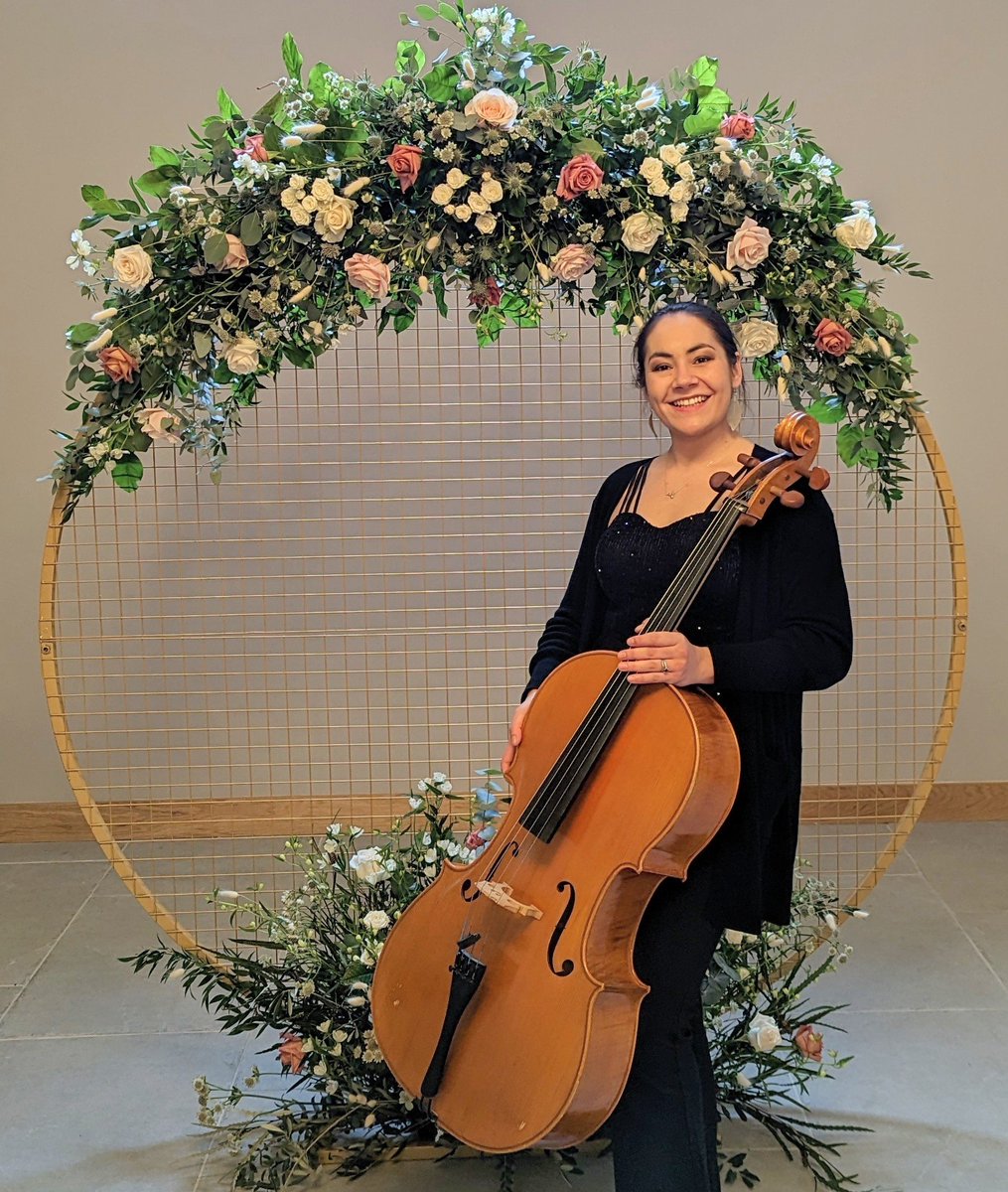 Pre-ceremony! I love knowing exactly what musical surprises the bride and groom have in store for their guests - it makes me so excited! 😃 
Flowers by @shindigeventstyl

@horningtonmanor 
@cinders_lr 
#engaged #stringquartetyorkshire #yorkshirestringquartet #weddingstringquartet
