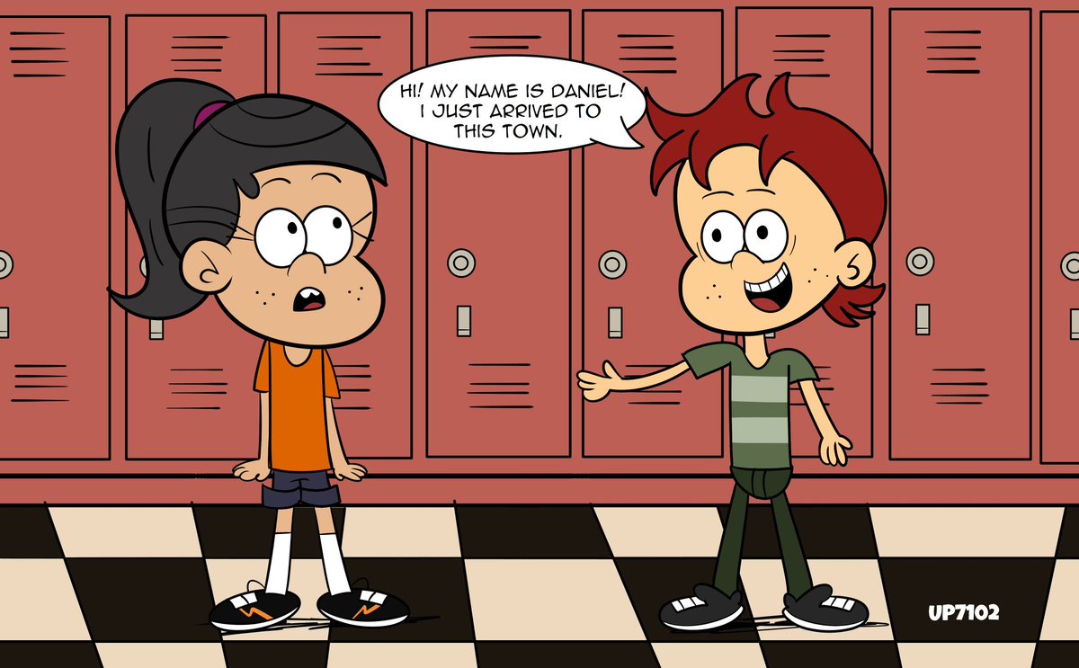 pines7102's tweet photo. Linda's crush
It seems Linda's got a crush called Daniel Gilbert, who's a new student and has just moved to Royal Woods.
#TheLoudHouse #LindaLoud #DanielGilbert #OriginalCharacter https://t.co/w0sXijOm4G