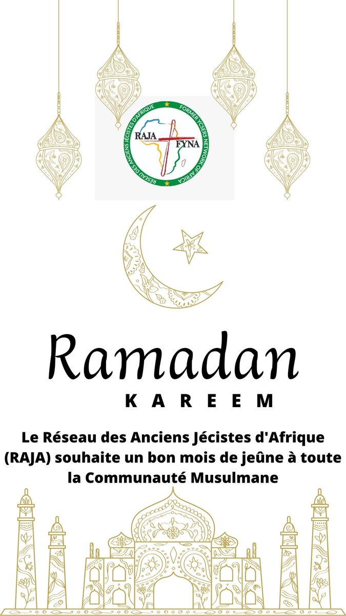 Nous souhaitons à toute la Communauté Musulmane un bon mois de Ramadan. Puisse Allah exaucer les humbles prières émanant de vos cœurs et que ce temps de prières partagé apporte à notre humanité Paix et Bien. #RAJA #FYNA <a href="/RajaFyna/">RAJA-FYNA</a>