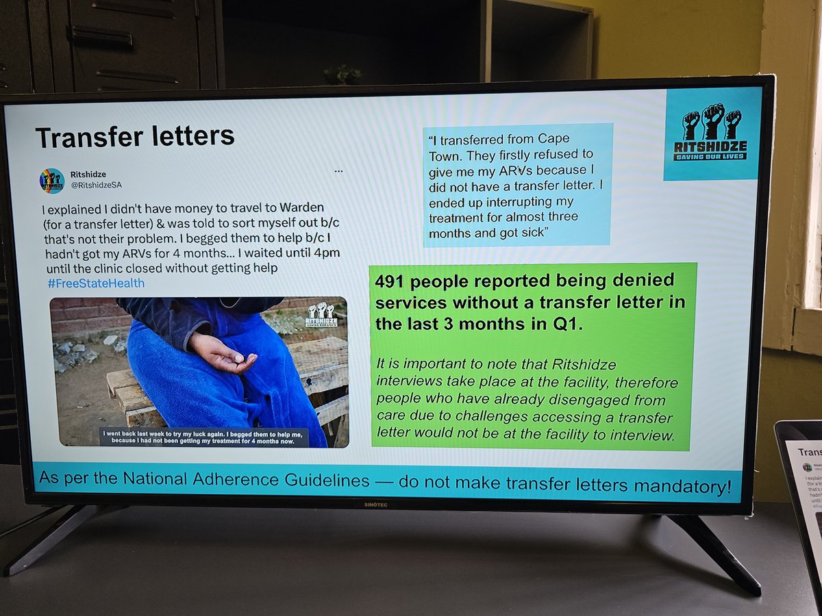 .@Ndivhu_Rambau: transfer letters are not mandatory! Our data shows that 491 people reported bring denied services in the last 3 months because of transfer letters. This is critical in (internal & external) migrant societies such as the ones we live in. #DataDrivenAdvocacy