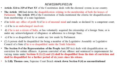 rajeevd16's tweet image. #RahulGandhi #Art102 #Sec8 #Parliament #Polity #LearningFromHome #WithoutClasses #Basics #currentaffairs #civilservices 
Congress leader Rahul Gandhi disqualified as MP
READ:newssimplified.in/congress-leade…