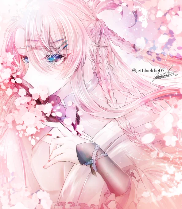 春色に染まる#TLを花でいっぱいにしよう#illustraion 