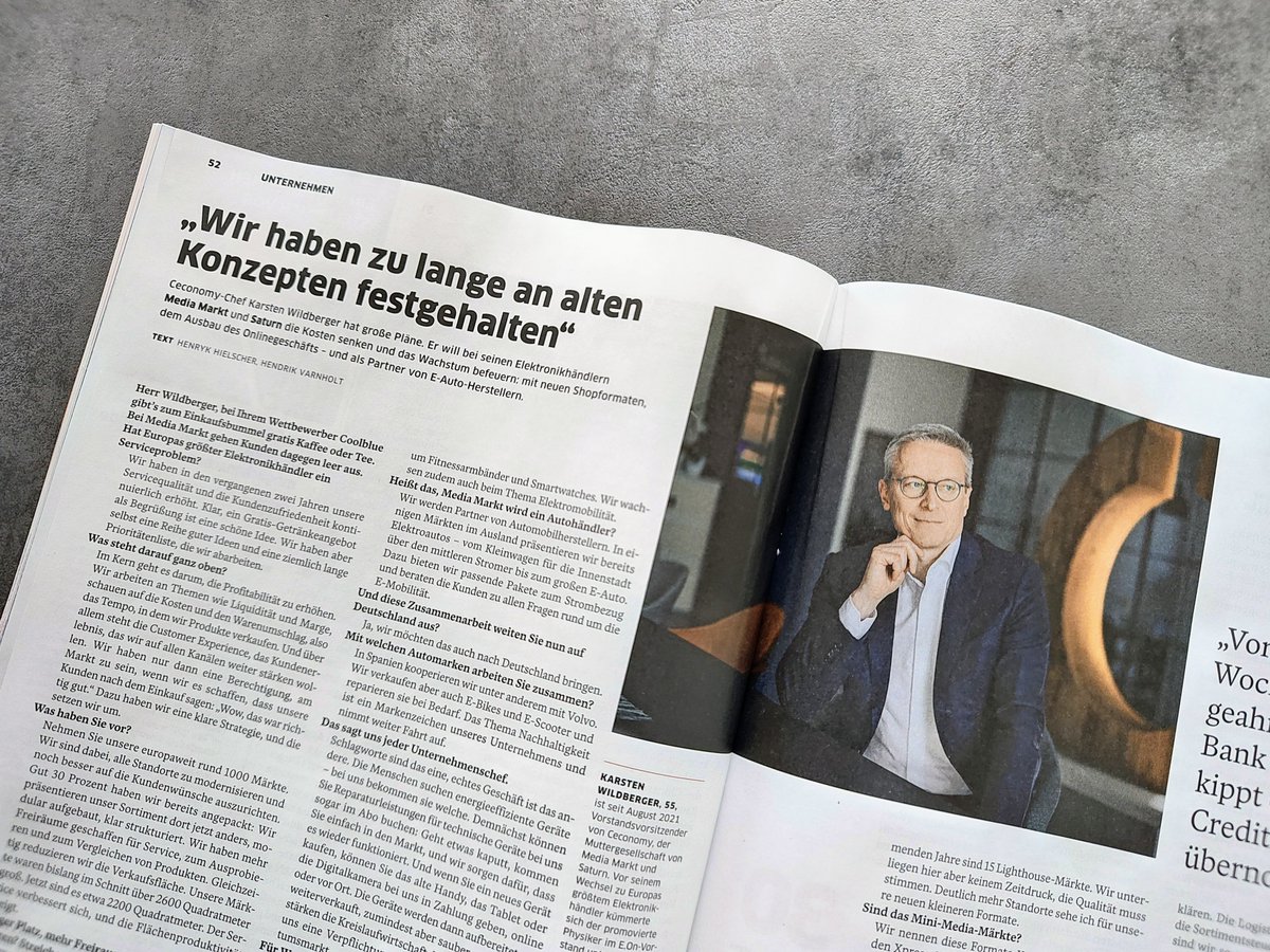 Im Interview mit der <a href="/wiwo/">WirtschaftsWoche</a> spricht unser CEO Karsten Wildberger über unseren Umgang mit aktuellen Herausforderungen, #Nachhaltigkeit und neue Konzepte für den stationären Handel. #Mustread