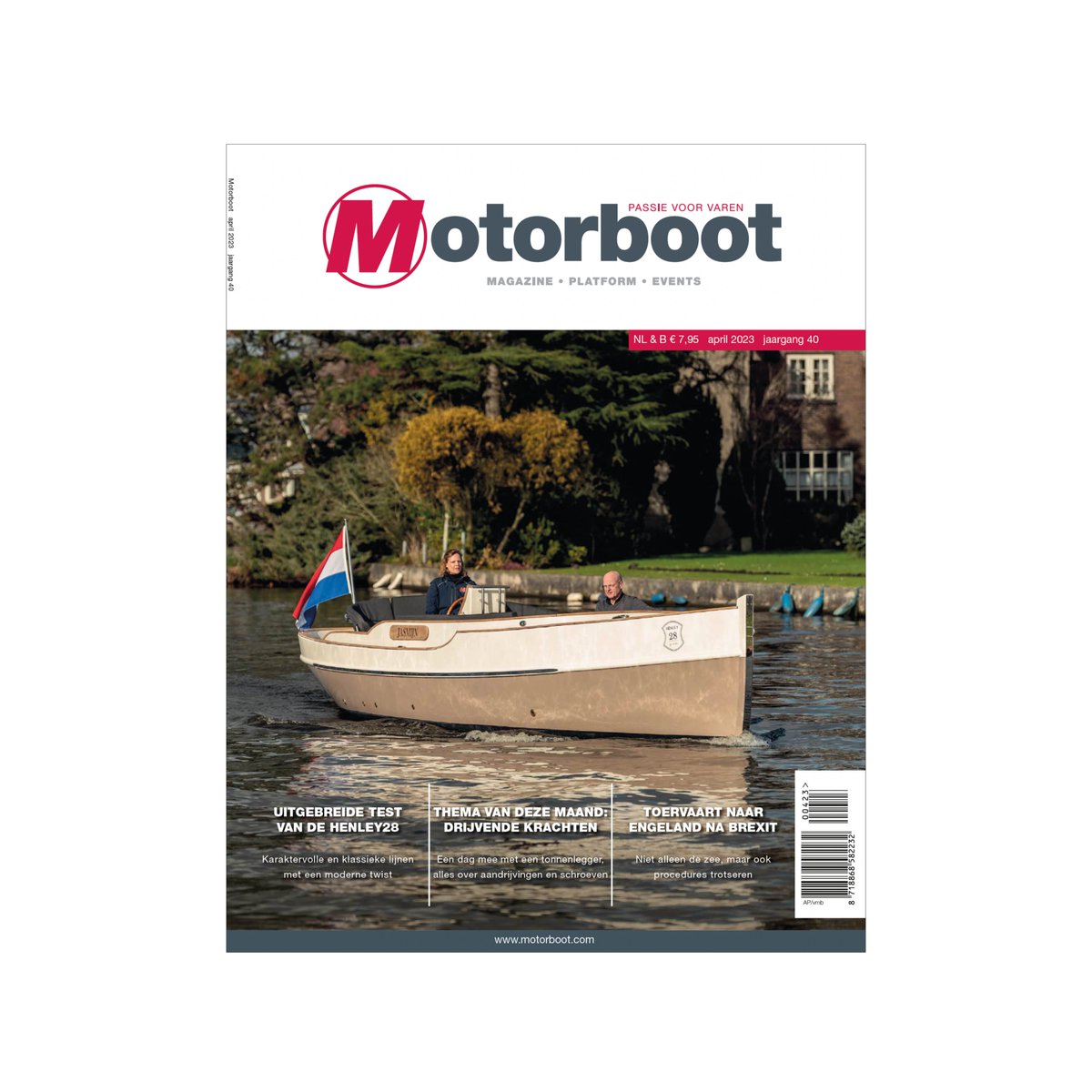 Vanaf vandaag verkrijgbaar bij de boekhandel en bij de abonnees op de deurmat: het aprilnummer van Motorboot.