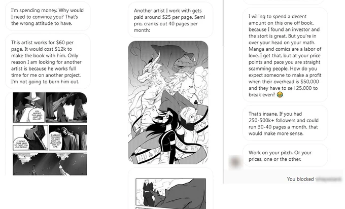 HE KEEPS DMING AGAIN Part 2--- Oh yeah, artists, don't get exploited drawing like this. 