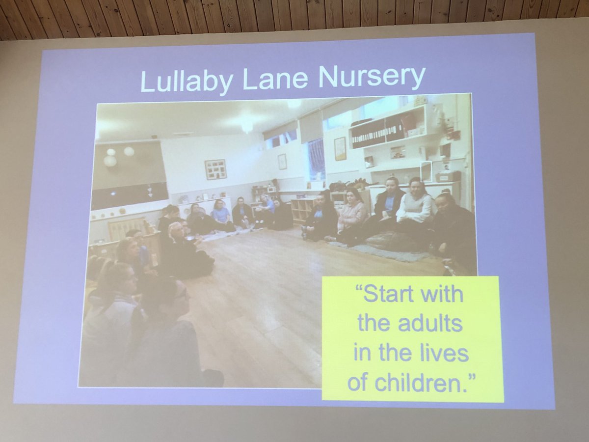 Look <a href="/lullabynursery/">Lullaby Lane Nurseries</a> ! There you are in my slides for today in <a href="/CornwallCouncil/">@cornwallcouncil</a> , complete with your key saying: “Start with the adults in the lives of children.” <a href="/donnaadamsx/">Donna Adams 💜</a> <a href="/yvonnestanley21/">Yvonne Stanley 💜</a> <a href="/paulinescott222/">Pauline Scott 🍊💜</a>