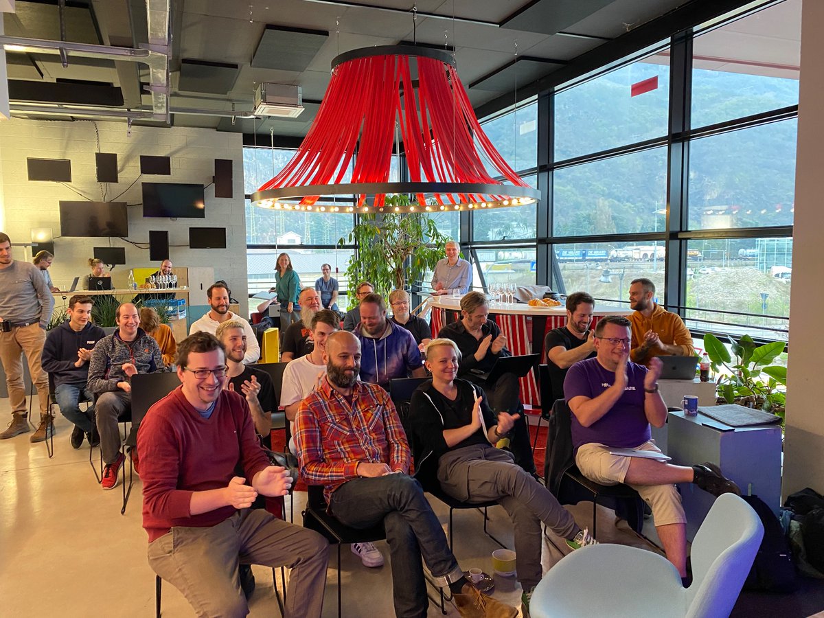 markusstaab's tweet photo. We started the #redaxotag in Südtirol bozen. 

A „yearly“ meetup of some friends, doing open source and projects for 20 years with our super small cms.. not for money but for fun and promoting the #opensource spirit

Location and catering sponsored by our friends from @KreatifBZ https://t.co/XfIQtII12Q