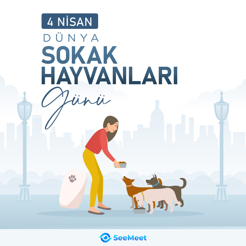 seemeetlive's tweet photo. 4 Nisan Dünya Sokak Hayvanları Günü, sadece onları hatırlamak için değil, yaşam koşullarını iyileştirmek için de önemli bir gün. 

Bir kap su, bir kap yemek, çokça sevgi ve bolca merhamet. 🐶🐈

#DünyaSokakHayvanlarıGünü #SeeMeet https://t.co/IbKNrErFIA