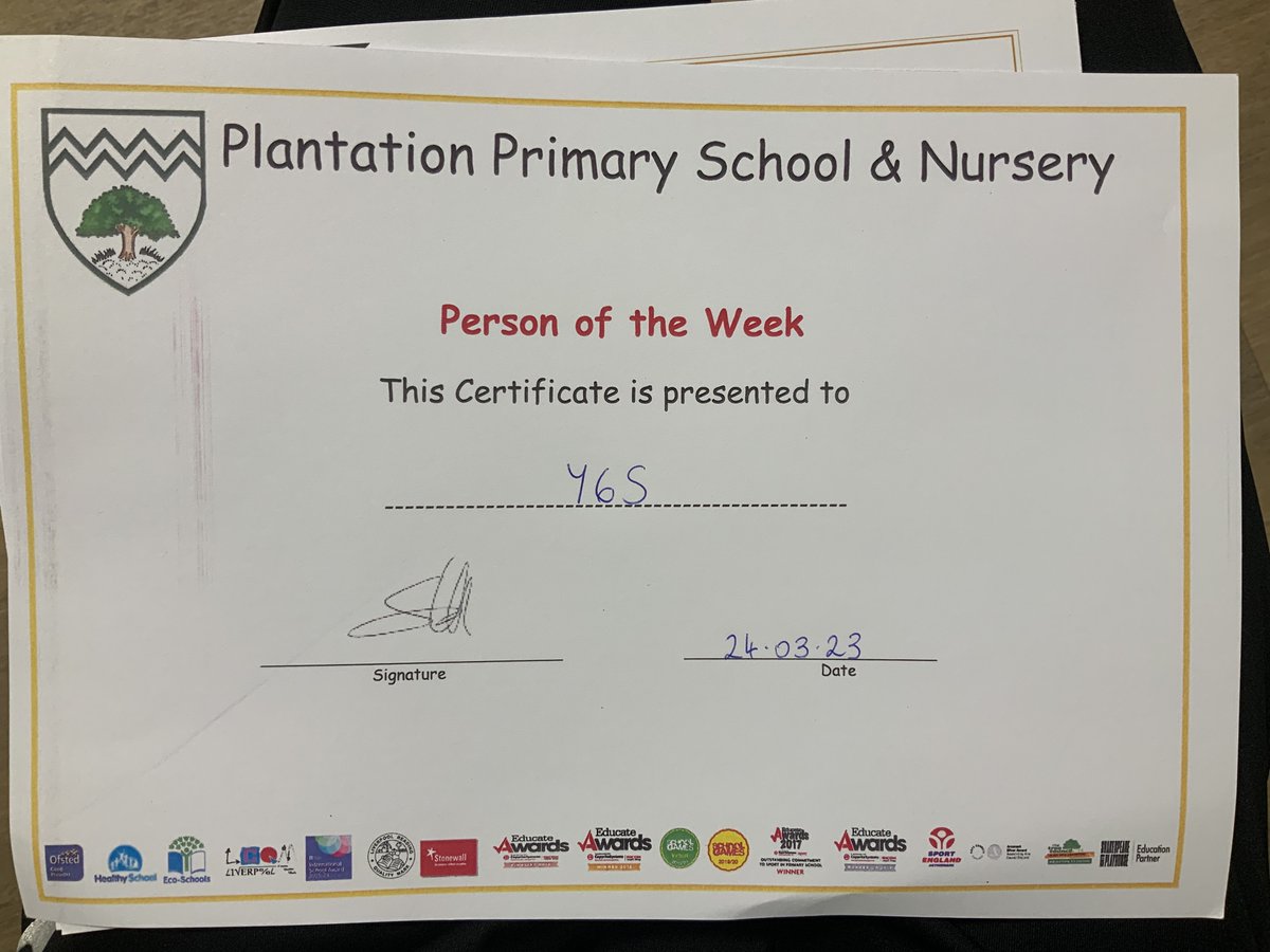Plantation Primary School - Mr Sanders (@ppmrsanders) on Twitter photo ⭐️My class thoroughly deserve their class award this week!⭐️
It has been a long, tiring term but all of the children have continued to show a desire to improve their writing. Consequently, they have created an entertaining diary entry & a superb letter of complaint!
Well done! ⭐️My class thoroughly deserve their class award this week!⭐️
It has been a long, tiring term but all of the children have continued to show a desire to improve their writing. Consequently, they have created an entertaining diary entry & a superb letter of complaint!
Well done!