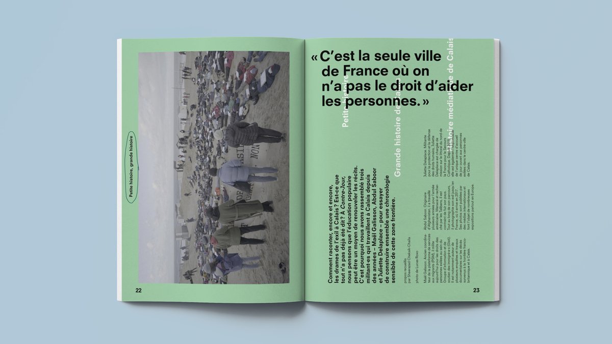 [CONTRE-JOUR, LA REVUE]

On lance notre revue ici : urlz.fr/l6pB

Qu'est-ce que ça veut dire, une revue à l'intersection du journalisme et de l'éducation populaire ? 

Une tentative de réponse avec l'exemple de notre travail à Calais, dans un thread à dérouler 📚 ⬇️
